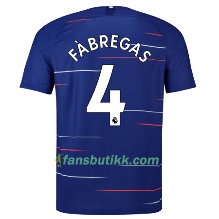 Fotballdrakt Chelsea Fabregas 4 Hjemmetrøye 2018-2019 Kortermet